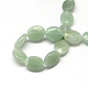 Facettes ovales vert naturel perles aventurine brins G-R303-09-2