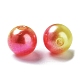 Rainbow ABS Plastic Imitation Pearl Beads OACR-Q174-5mm-17-2