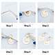 Kits para hacer aretes colgantes de geometría diy de sunnyclue DIY-SC0018-74-4