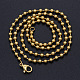 Unisex 304 Stainless Steel Ball Chain Necklaces NJEW-T012-05-56-G-2