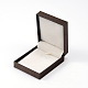Rectangle pendentif en plastique satiné collier boîtes à bijoux SBOX-N002-01B-2