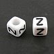 Perline cubo acrilico lettera bianca X-PL37C9308-Z-1