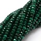 Chapelets de perles en rondelles en jade de Malaisie naturel teint G-E316-2x4mm-05-1