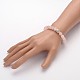Buddhist Gemstone Beaded Stretch Bracelets BJEW-JB01874-02-4