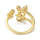 Butterfly Real 18K Gold Plated Cuff Rings for Girl Women Gift ZIRC-C021-14G-2