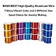 BENECREAT 17 Gauge(1.2mm) Aluminum Wire 380FT(116m) Anodized Jewelry Craft Making Beading Floral Colored Aluminum Craft Wire - DeepSkyBlue AW-BC0001-1.2mm-07-7