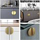 BENECREAT 4 Set 7.9x3.7x1.9cm Gold Half Moon Cabinet Pull Handles Zinc Alloy Semicircle Drawer Knob Dresser Handle with Screws for Kitchen Cupboard Bedroom Furniture FIND-WH0106-03G-7