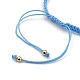 Nylon ajustable pulseras de abalorios trenzado del cordón BJEW-JB05394-01-4
