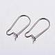316 Surgical Stainless Steel Hoop Earrings Settings STAS-K146-040-20x10mm-1