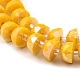 Brins de perles de verre à plaque de couleur ab EGLA-P051-02A-B02-3