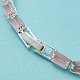 Bracelet à maillons rectangulaires en laiton plaqué en rack BJEW-Q771-05S-4