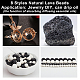 Olycraft 710 pcs perles de lave volcaniques rondes 4 mm 6 mm 8 mm 10 mm perles de lave naturelle avec trou de 1 mm perles d'énergie rondes en vrac perles d'énergie en pierres précieuses pour bracelets collier fabrication de bijoux - noir/blanc G-OC0004-10-4