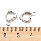 Rhodium Plated 925 Sterling Silver Hinged Pendant Bails FIND-B026-01P-3