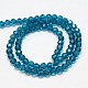 Faceted(32 Facets) Glass Round Beads Strands X-EGLA-J042-8mm-14-2