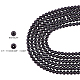 Brins de perles rondes en verre teinté écologique HY-PH0013-18-6mm-2