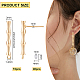 BENECREAT 16Pcs Real 18K Gold Plated Brass Stud Earring Findings KK-BC0008-65-2