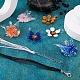Набор для изготовления ожерелья с цветами и бабочками своими руками DIY-KS0001-34-5