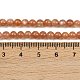 Natürliche sunstone Perlen Stränge&nbsp;G-G066-4mm-3