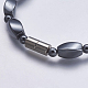Colliers de perles en hématite synthétique sans magnétiques NJEW-K096-03D-3