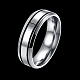 Valentine's Day Gifts Titanium Steel Couple Rings For Men RJEW-BB16471-10-2