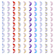 SuperZubehör 100pcs 10 Farben galvanisieren transparente Glasperle EGLA-FH0001-19-1