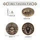 CHGCRAFT 8 Sets 2 Colors Luggage Leather Belt Alloy Craft Solid Screw Rivet DIY-CA0004-64-2
