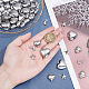SUNNYCLUE 1 Box 80Pcs 4 Styles Star Moon Charms Stainless Steel Heart Pendants Moon And Star Jewellery Dangle Charm Accessories for Beginners DIY Earring Bracelet Necklacce Jewellery Making STAS-SC0003-51-3