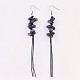 Natural Gemstone Chip Beads Dangle Earring EJEW-JE03161-2