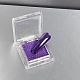 光沢のあるネイルグリッターパウダー  ミラー効果  パウダースターライト顔料装飾  ブラシ1本付き(無料)  青紫色  プラスチックボックス：35x35x13mm MRMJ-T090-07J-1