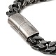 304 braccialetto a catena barbazzale in acciaio inossidabile con chiusura magnetica per uomo donna BJEW-E009-13AS-4