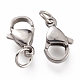 304 Stainless Steel Lobster Claw Clasps STAS-G240-01D-P-3