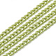 無溶接アルミ製カーブチェーン  黄緑  5x3.6x0.9mm  約100 M /袋 CHA-S001-005B-1