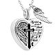 Heart and Wing Urn Ashes Pendant Necklace BOTT-PW0001-039H-1