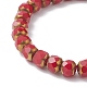 Bracelets extensibles en perles de verre pour femmes BJEW-JB09350-4