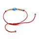Verstellbare Nylonschnur geflochtenen Perlen Armbänder BJEW-JB05250-02-3