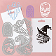 GLOBLELAND 2 Sets 9 Styles Retro Halloween Witch Cat Cutting Dies for DIY Scrapbooking Metal Pumpkin Spider Web Ghost Die Cuts Embossing Stencils Template for Paper Card Making Decoration Album DIY-WH0309-1185-3