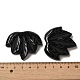 Pendentifs sculptés en onyx noir naturel (teints et chauffés) G-K353-01I-3