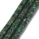 Brins de perles turquoises africaines naturelles (jaspe) G-Z006-C15-1