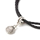 Bracelet cordon perles européennes en verre à facettes BJEW-JB07035-02-5