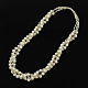 Sistemas de la joya de perlas: pulseras y collares SJEW-R043-03-2