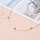 Star & Moon Pendant Necklaces Set for Teen Girl Women NJEW-JN03738-05-4