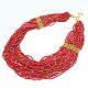 Fashionable Carnival Seed Beads Matinee Necklaces for Women NJEW-F032-M-2