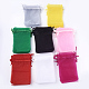 8色オーガンジーバッグ巾着袋  リボン付き  長方形  ミックスカラー  15x10cm  25個/カラー  200個/セット OP-MSMC003-09-10x15cm-3