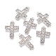 Tibetan Style Alloy Cross Links connectors X-TIBE-35063-AS-RS-1