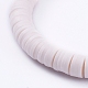 Bracelets élastiques faits à la main de perles heishi en pâte polymère BJEW-JB05086-04-3