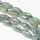 Electroplate Crystal Glass Rice Beads Strands EGLA-F044-A03-2