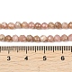 Природные родонит бисер нитей&nbsp;G-B175-D10-4mm-5