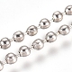 Laiton perle de boule chaînes CHC-C008-2mm-P-NR-3