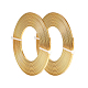 Benecreat 10 m (33 piedi) 3 mm di larghezza filo piatto in alluminio dorato anodizzato filo artistico piatto per creazione di perline artigianali di gioielli AW-BC0002-01A-3mm-1