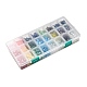 Perles de verre galvanisées 24 couleurs EGLA-JP0002-04B-8mm-7